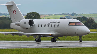 T-751 - Switzerland - Air Force Bombardier CL-600-2B16 Challenger 604