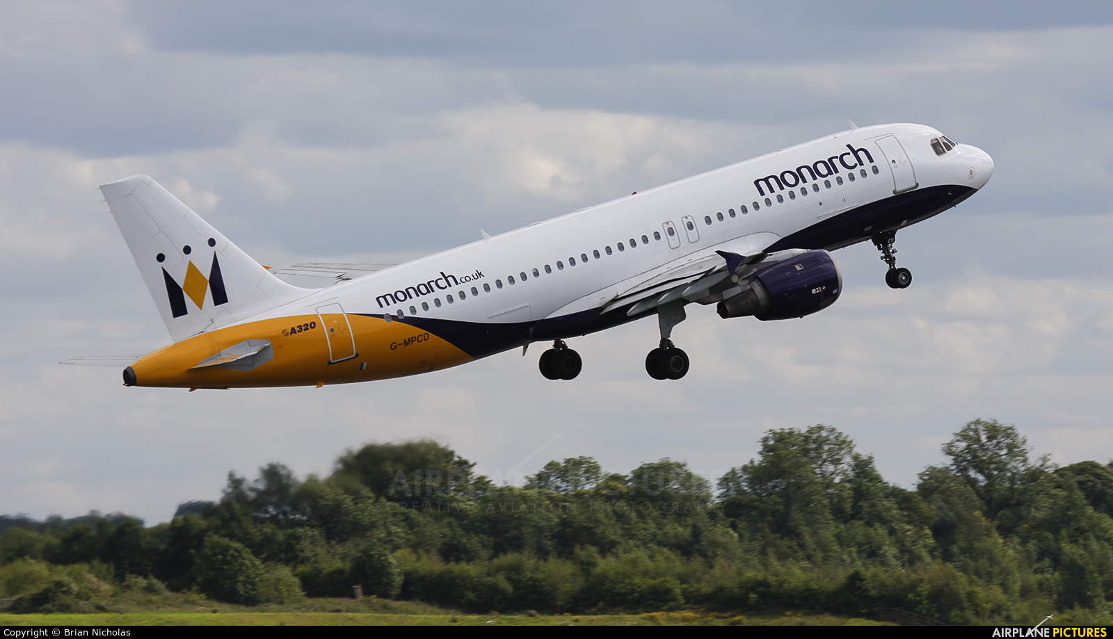 Monarch Airlines G-MPCD aircraft at Manchester