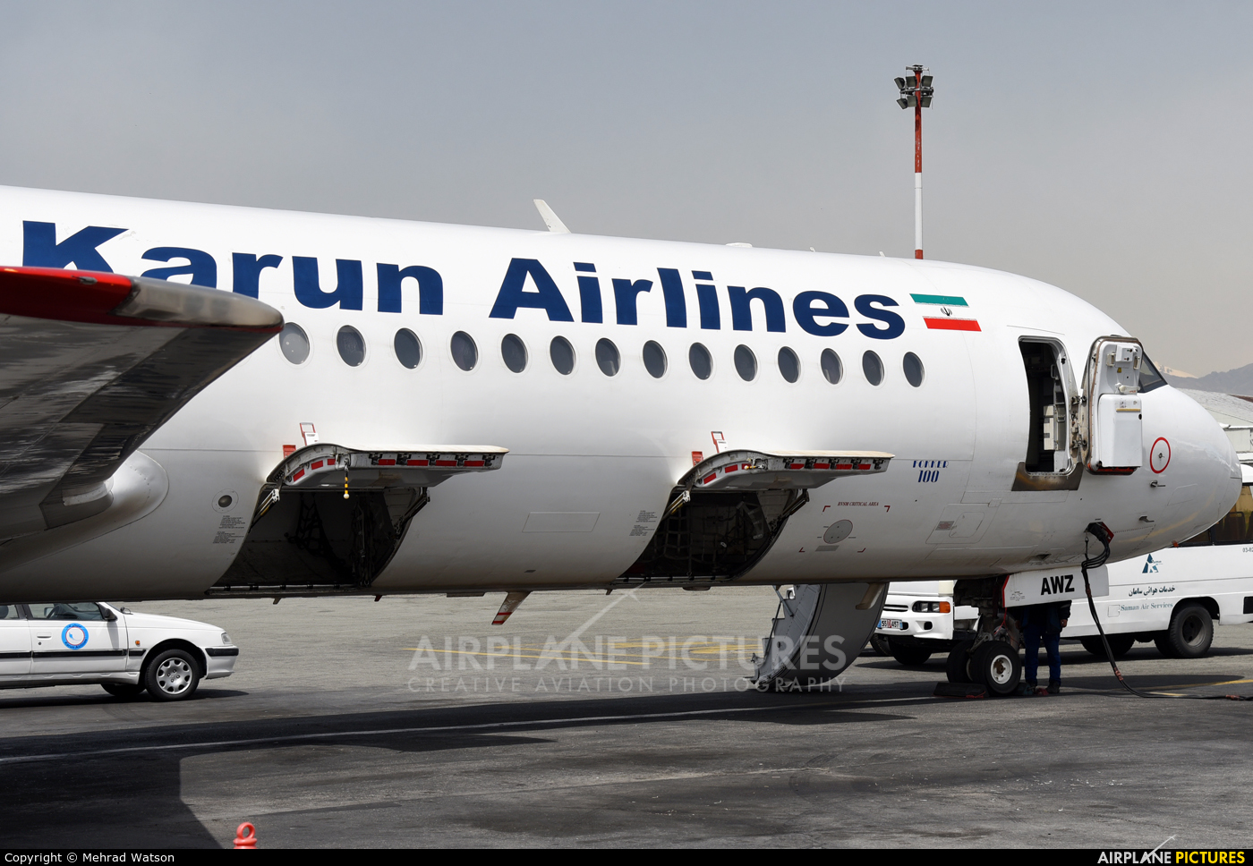 Naft Airlines EP-AWZ aircraft at Tehran - Mehrabad Intl