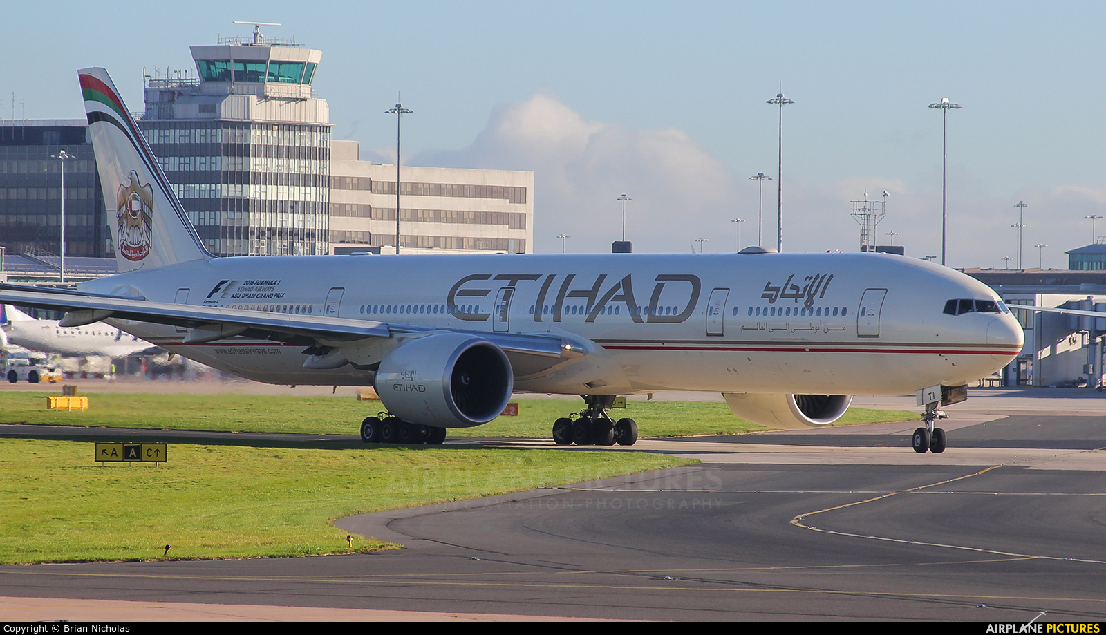 Etihad Airways A6-ETI aircraft at Manchester