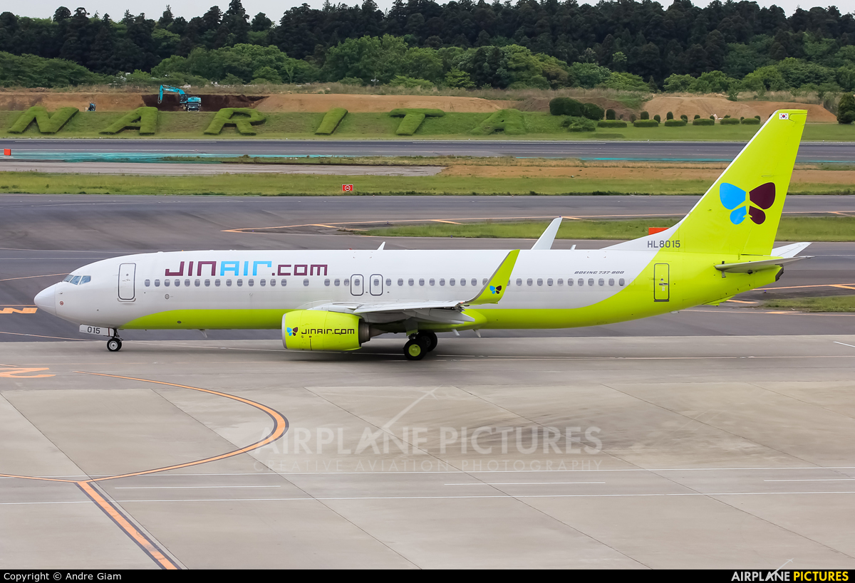 Jin Air HL8015 aircraft at Tokyo - Narita Intl