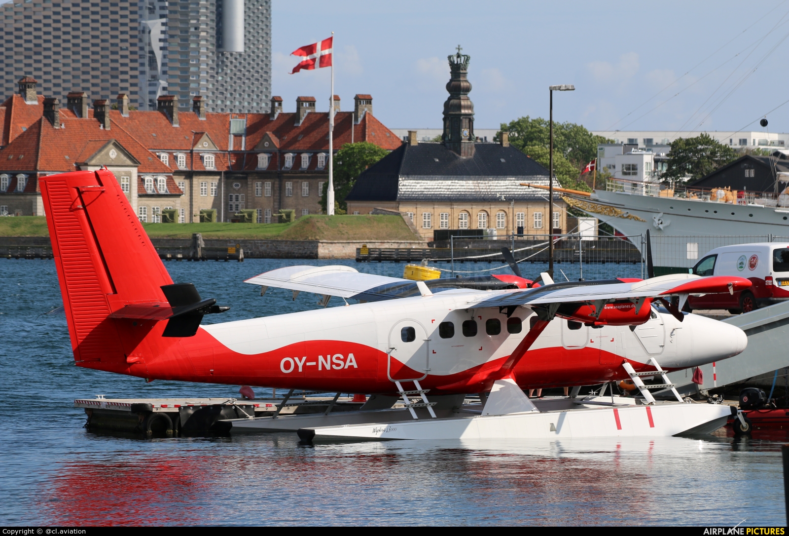 Nordic Seaplanes OY-NSA aircraft at Copenhagen harbour sea airport