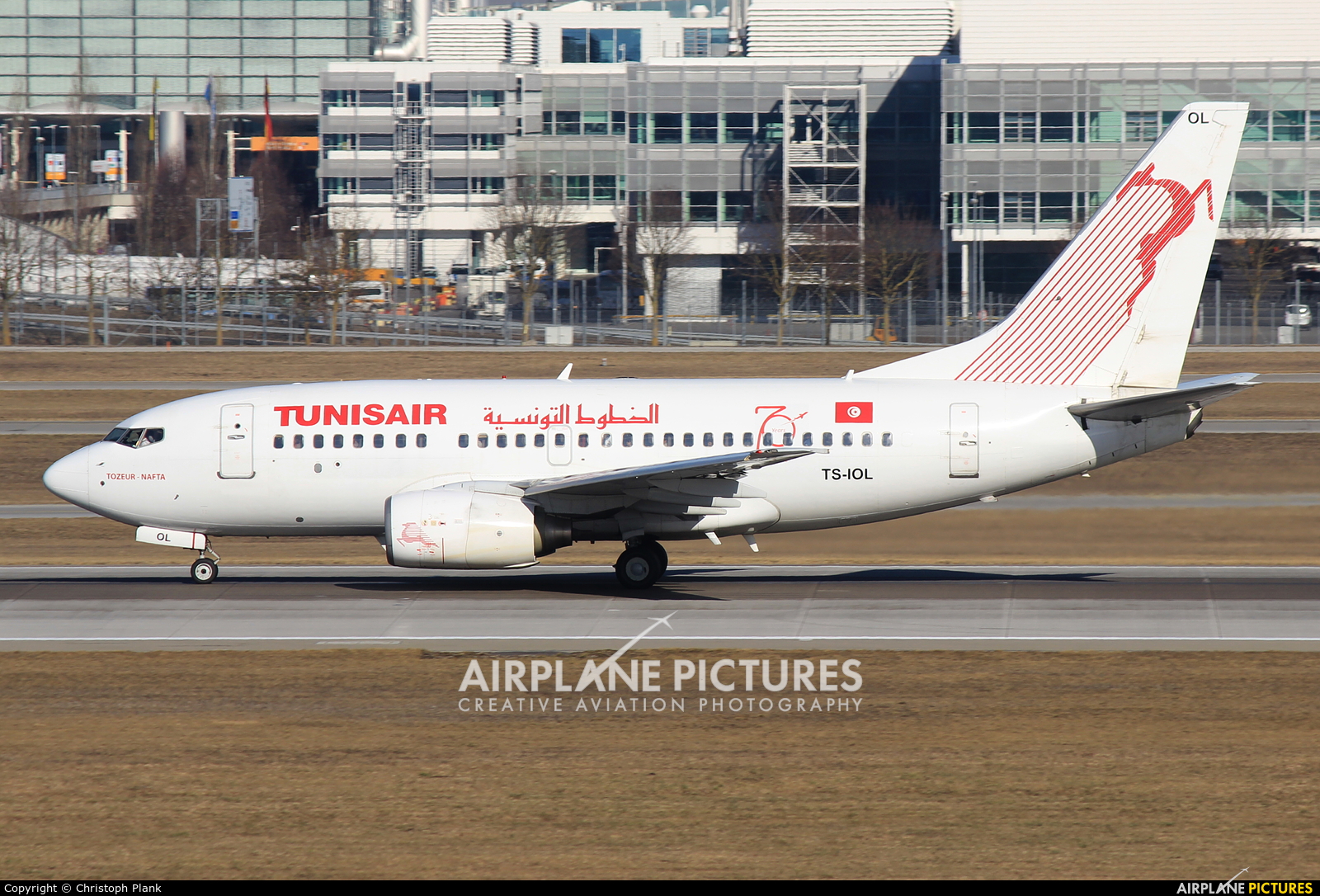 Tunisair TS-IOL aircraft at Munich