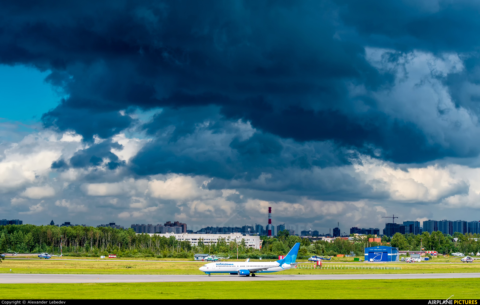 Pobeda VP-BQJ aircraft at St. Petersburg - Pulkovo