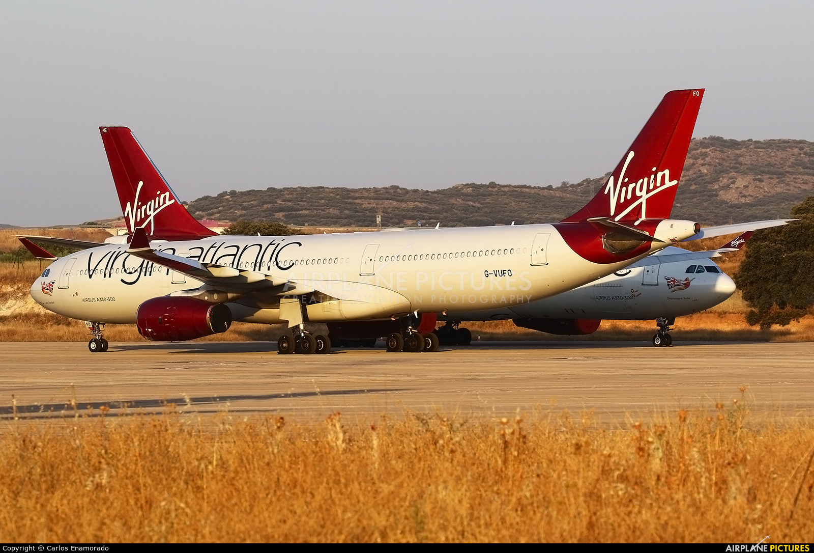 Virgin Atlantic G-VUFO aircraft at Ciudad Real
