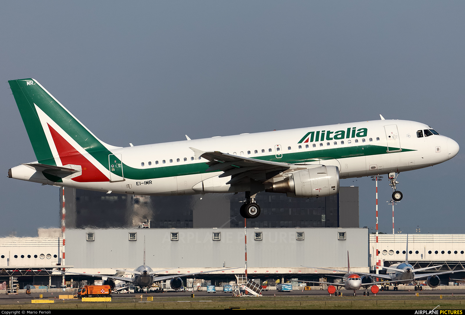 Alitalia EI-IMR aircraft at Milan - Malpensa