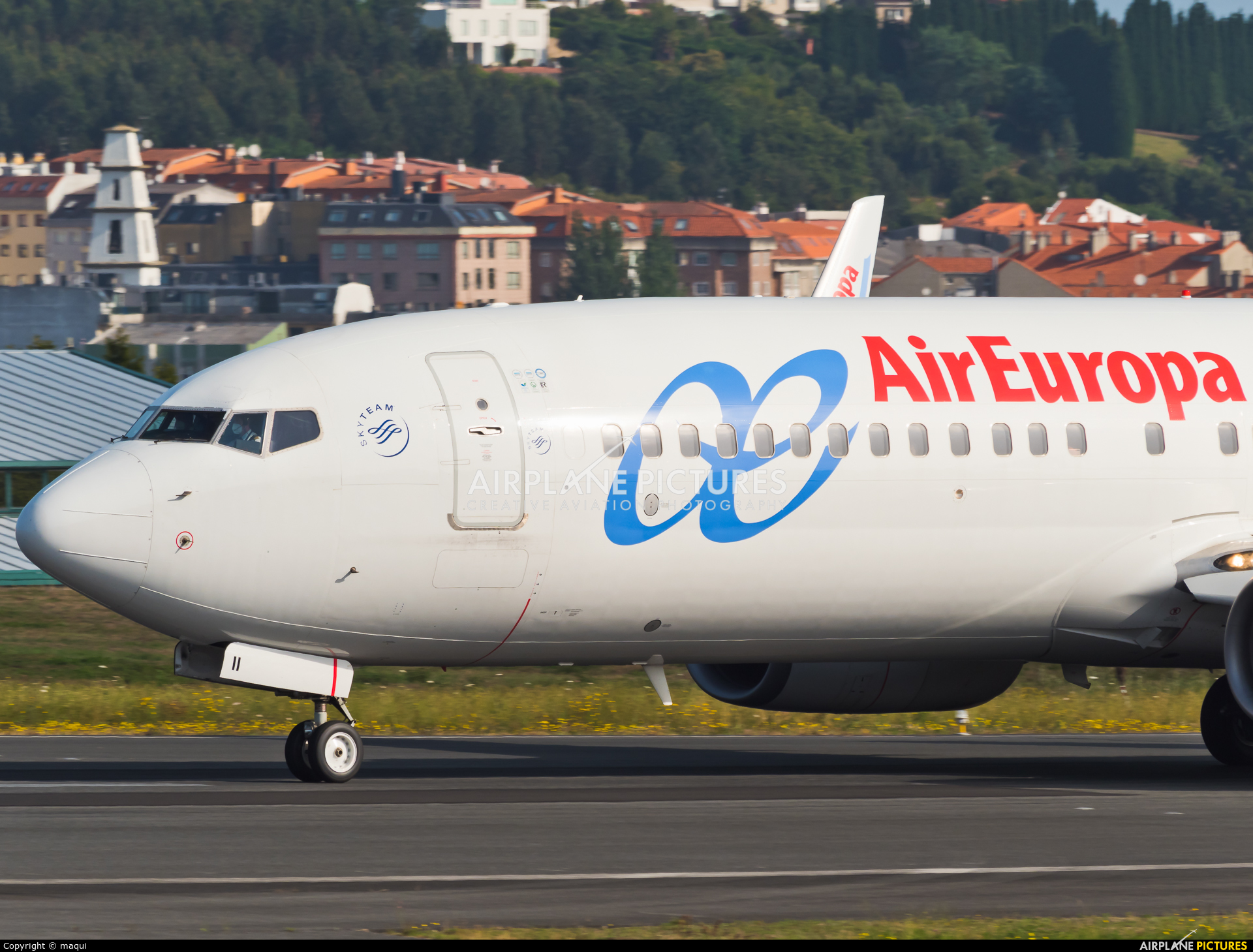Air Europa EC-III aircraft at La Coruña