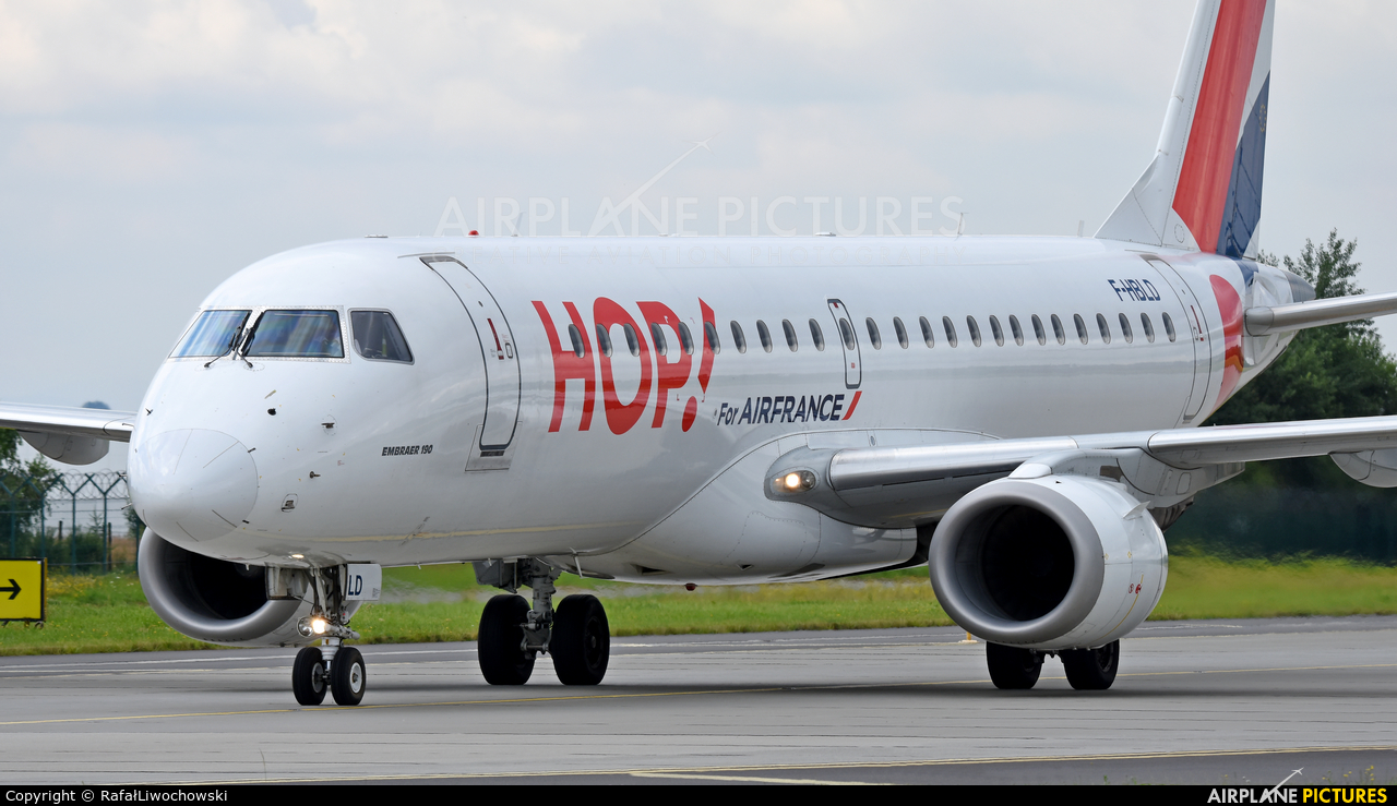 Air France - Hop! F-HBLD aircraft at Kraków - John Paul II Intl