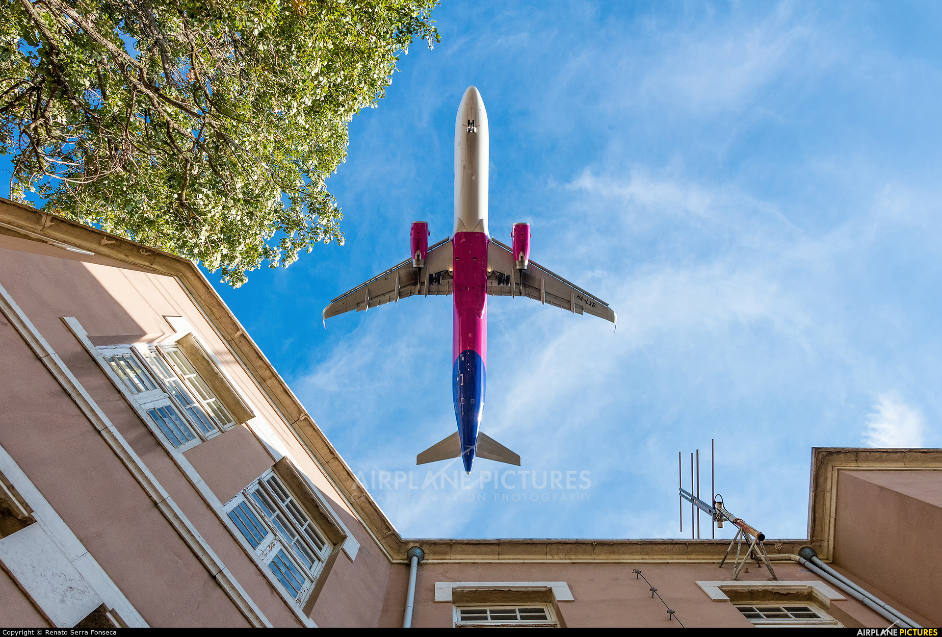 Wizz Air HA-LXB aircraft at Lisbon