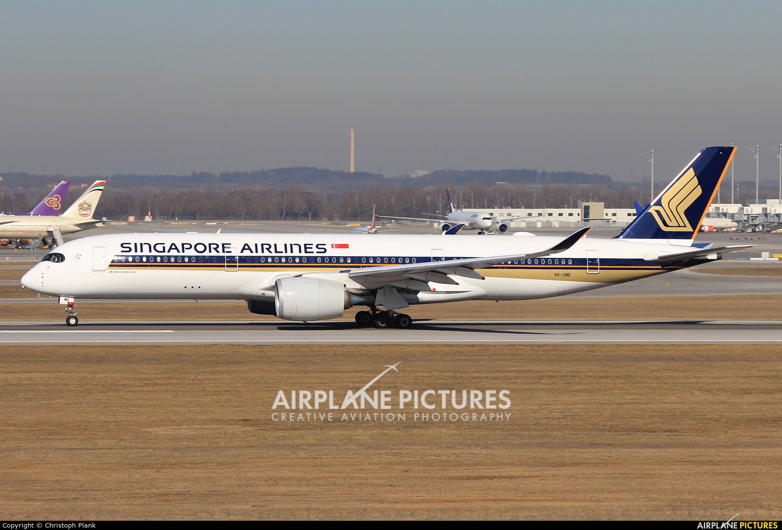 Singapore Airlines 9V-SME aircraft at Munich