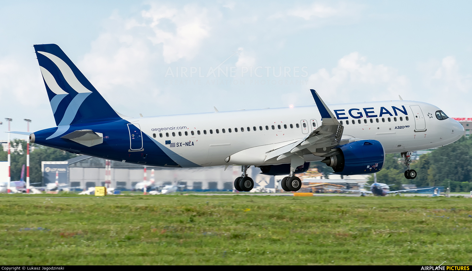 Aegean Airlines SX-NEA aircraft at Warsaw - Frederic Chopin