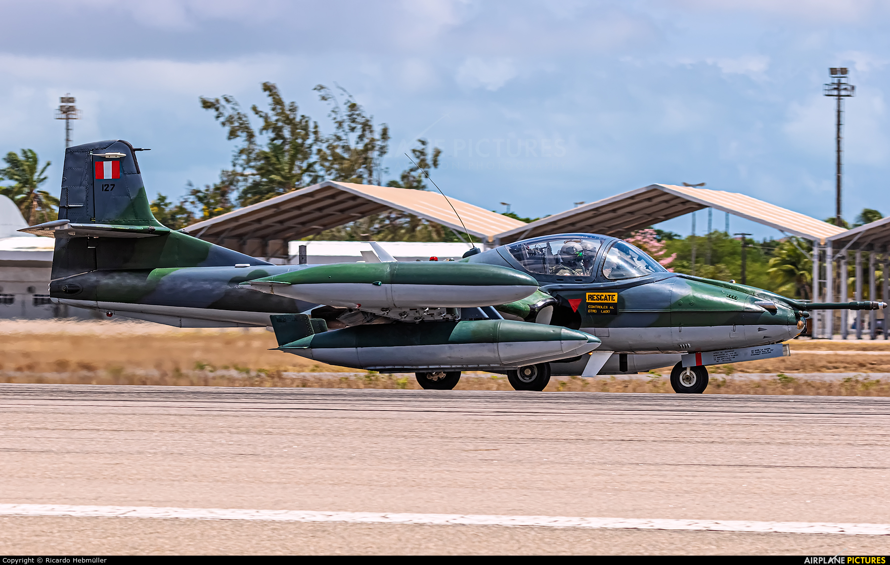 Peru - Air Force 127 aircraft at Natal - Augusto Severo