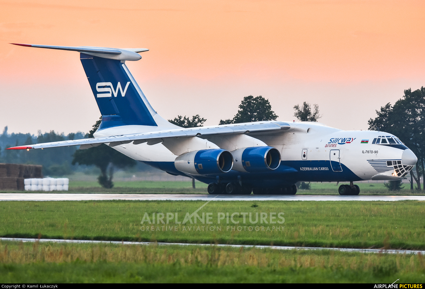 Silk Way Airlines 4K-AZ101 aircraft at Wrocław - Copernicus