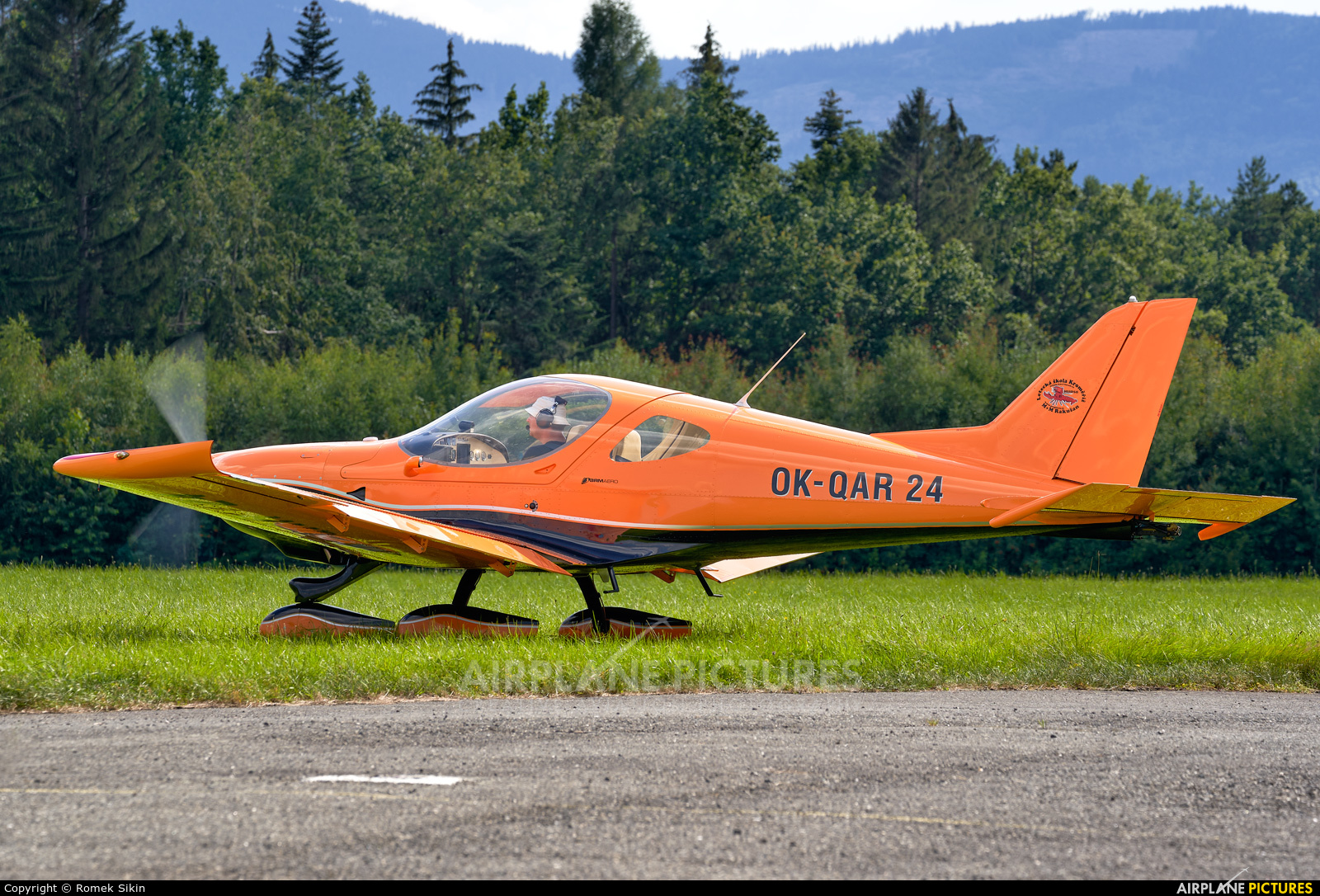 Private OK-QAR 24 aircraft at Mikulovice