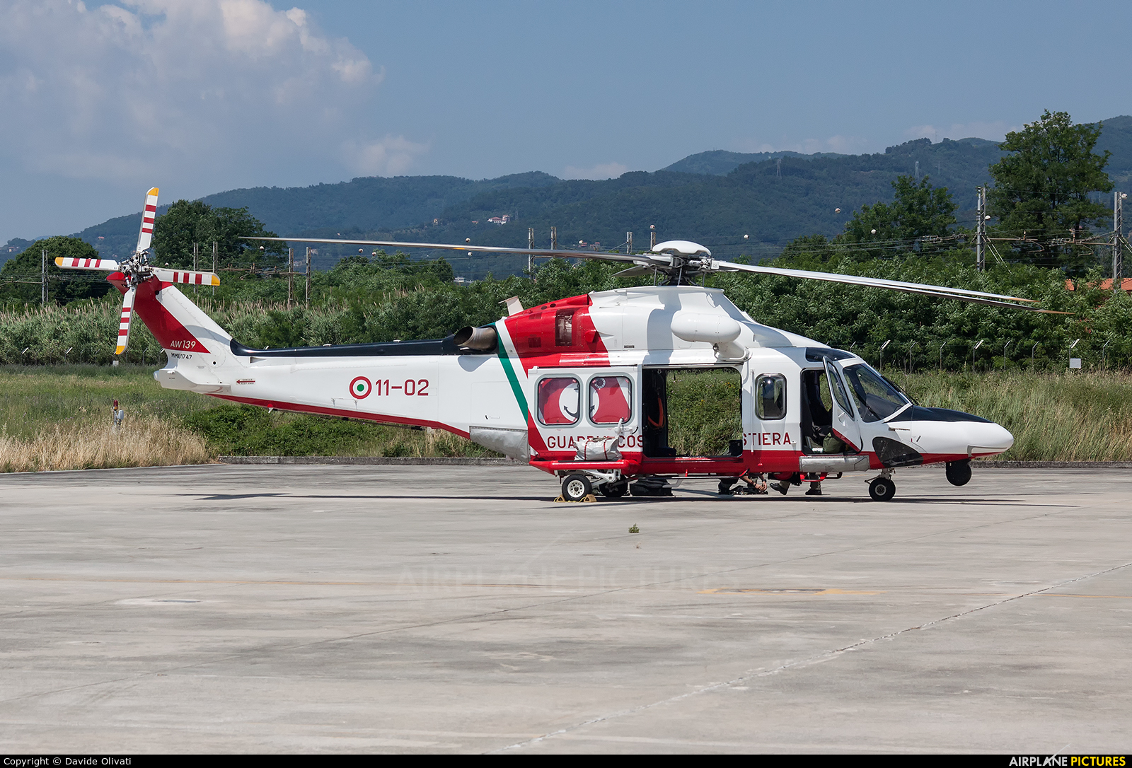 Italy - Coast Guard MM81747 aircraft at Sarzana