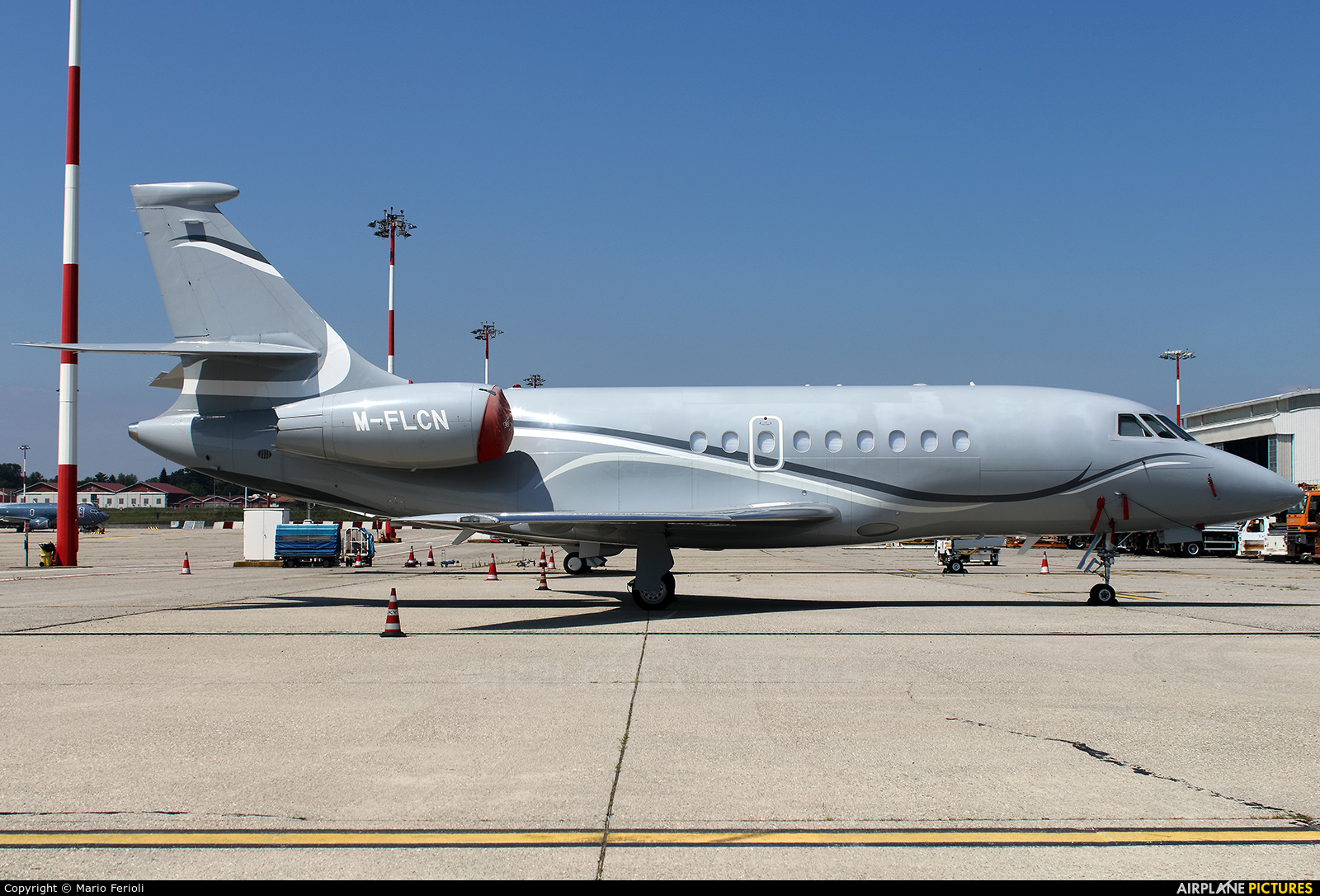 Private M-FLCN aircraft at Milan - Malpensa