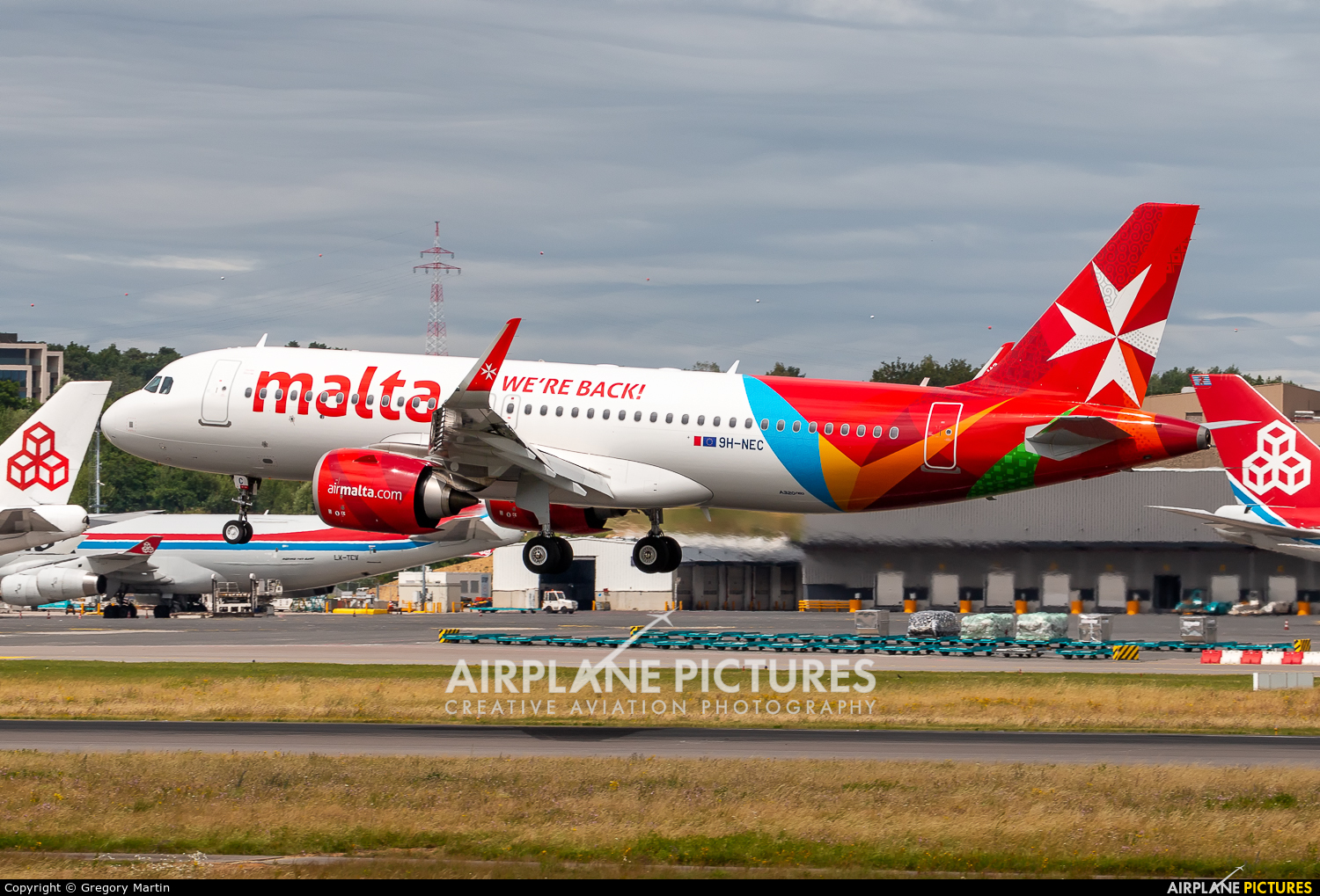 Air Malta 9H-NEC aircraft at Luxembourg - Findel