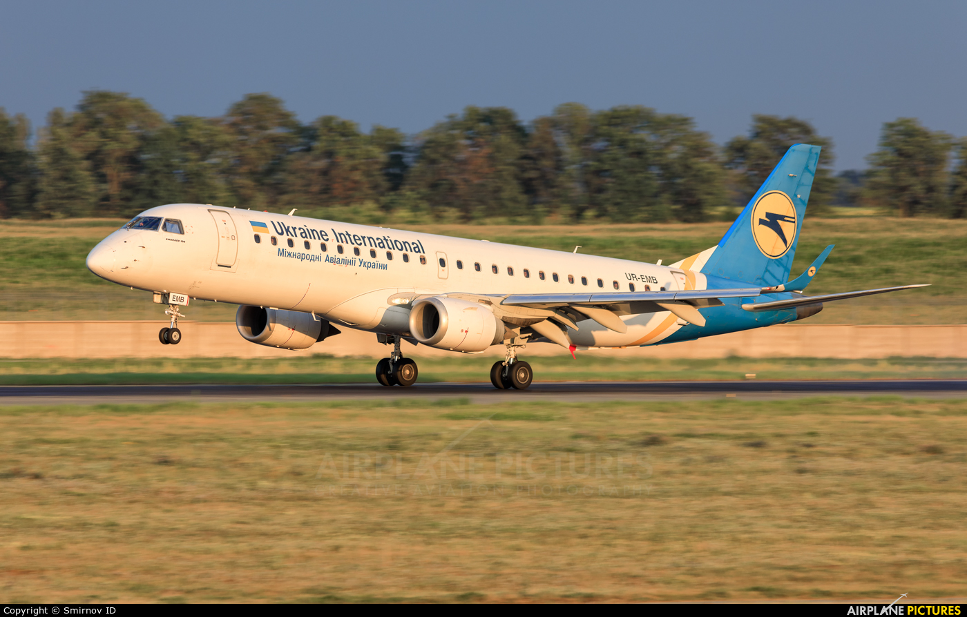Ukraine International Airlines UR-EMB aircraft at Kyiv - Borispol