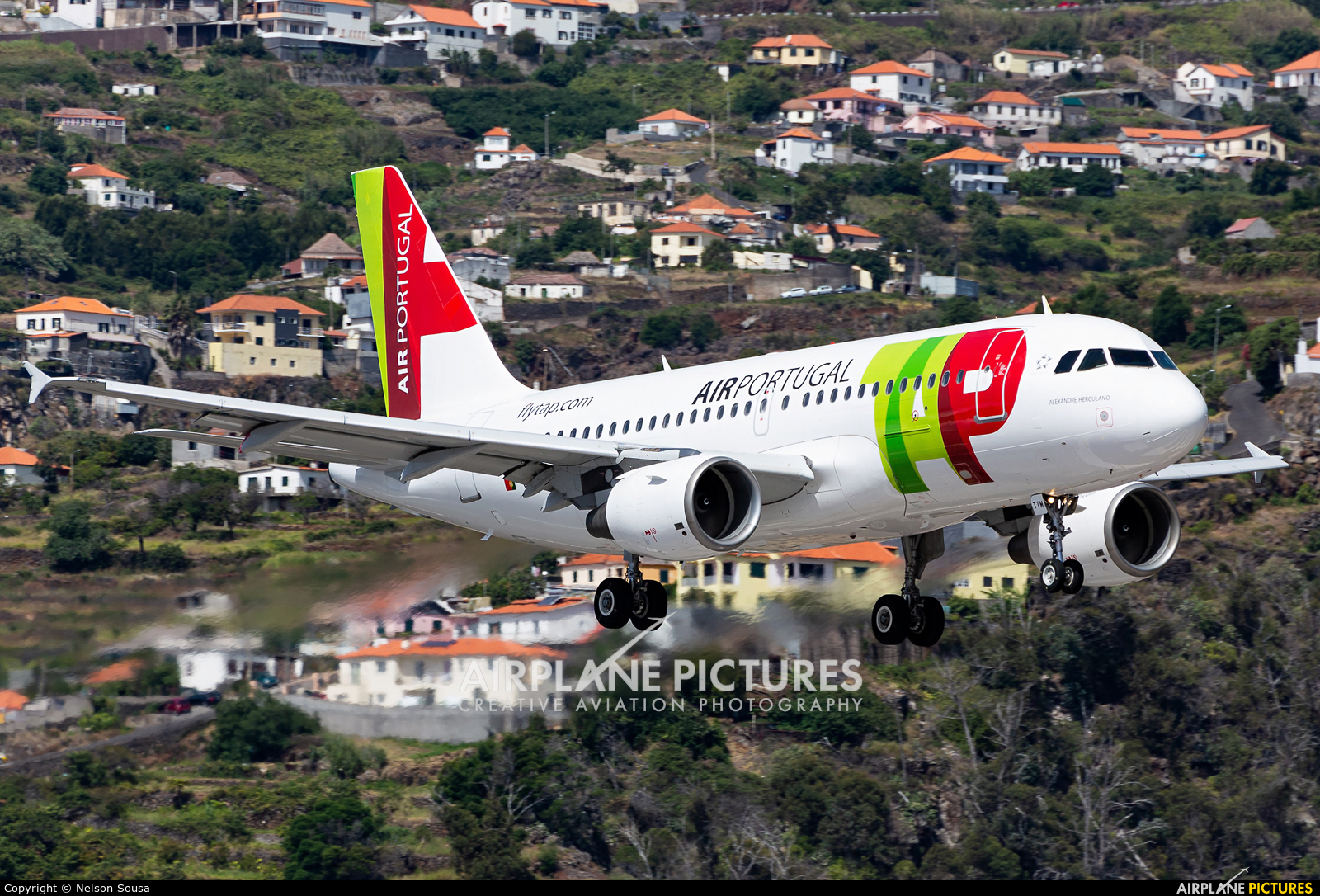TAP Portugal CS-TTM aircraft at Madeira