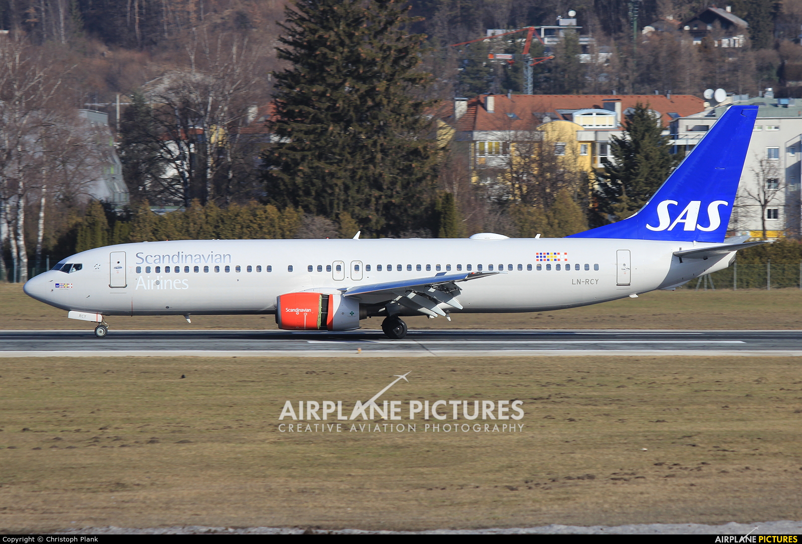 SAS - Scandinavian Airlines LN-RCY aircraft at Innsbruck