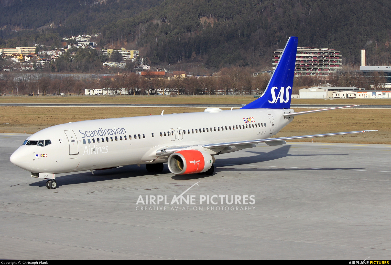 SAS - Scandinavian Airlines LN-RCY aircraft at Innsbruck