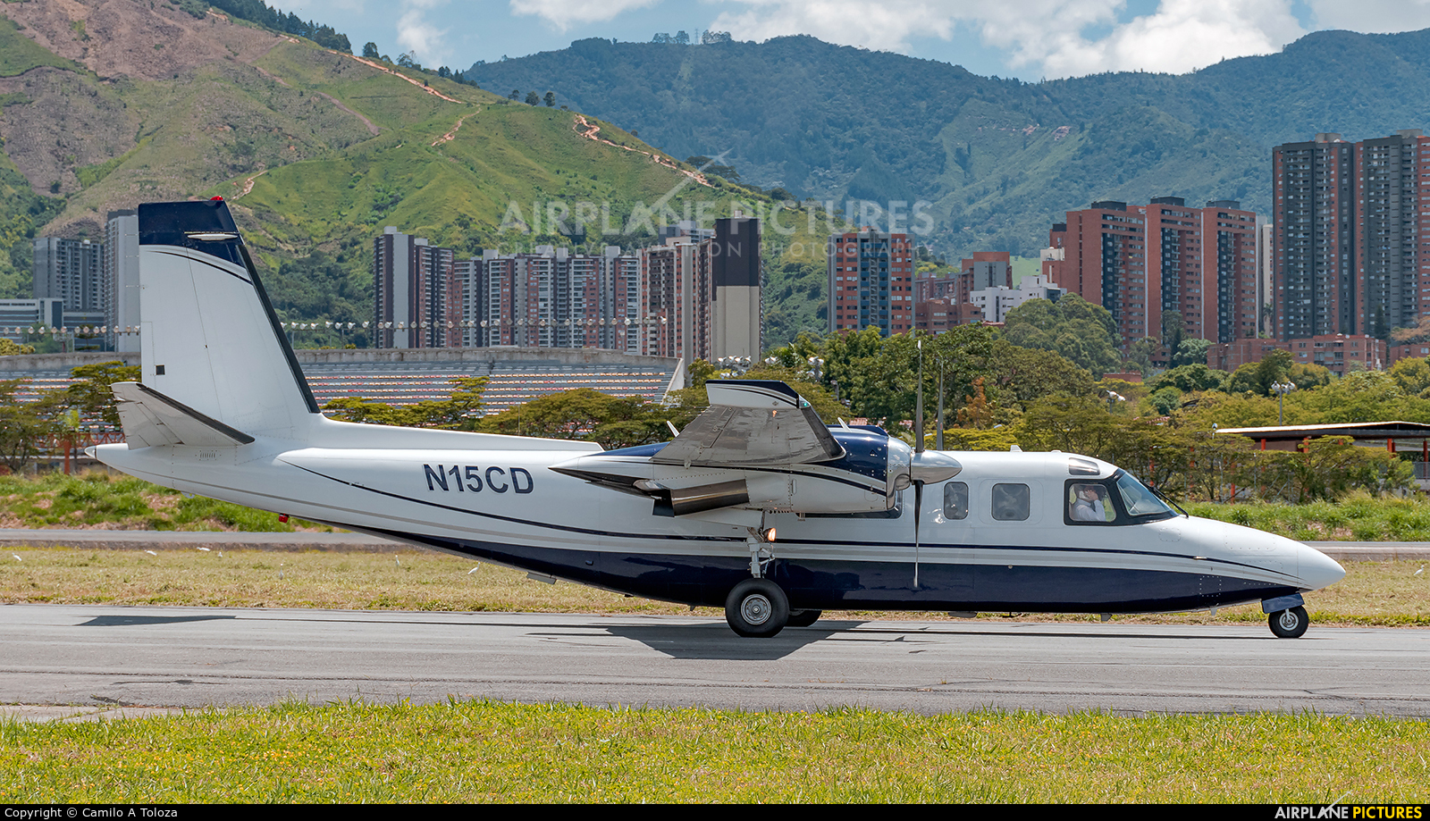 Private N15CD aircraft at Medellin - Olaya Herrera