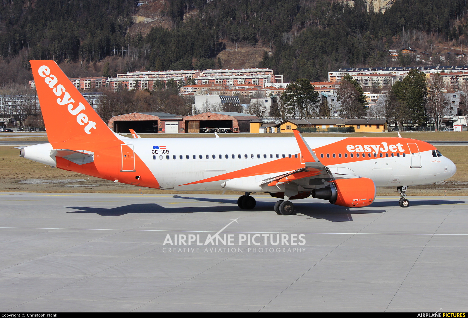 easyJet Europe OE-ICB aircraft at Innsbruck