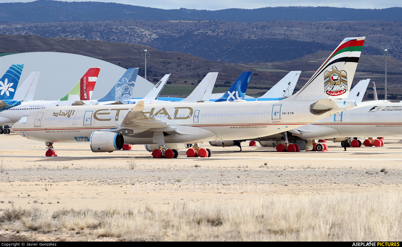 Etihad Airways A6-EYM aircraft at Teruel