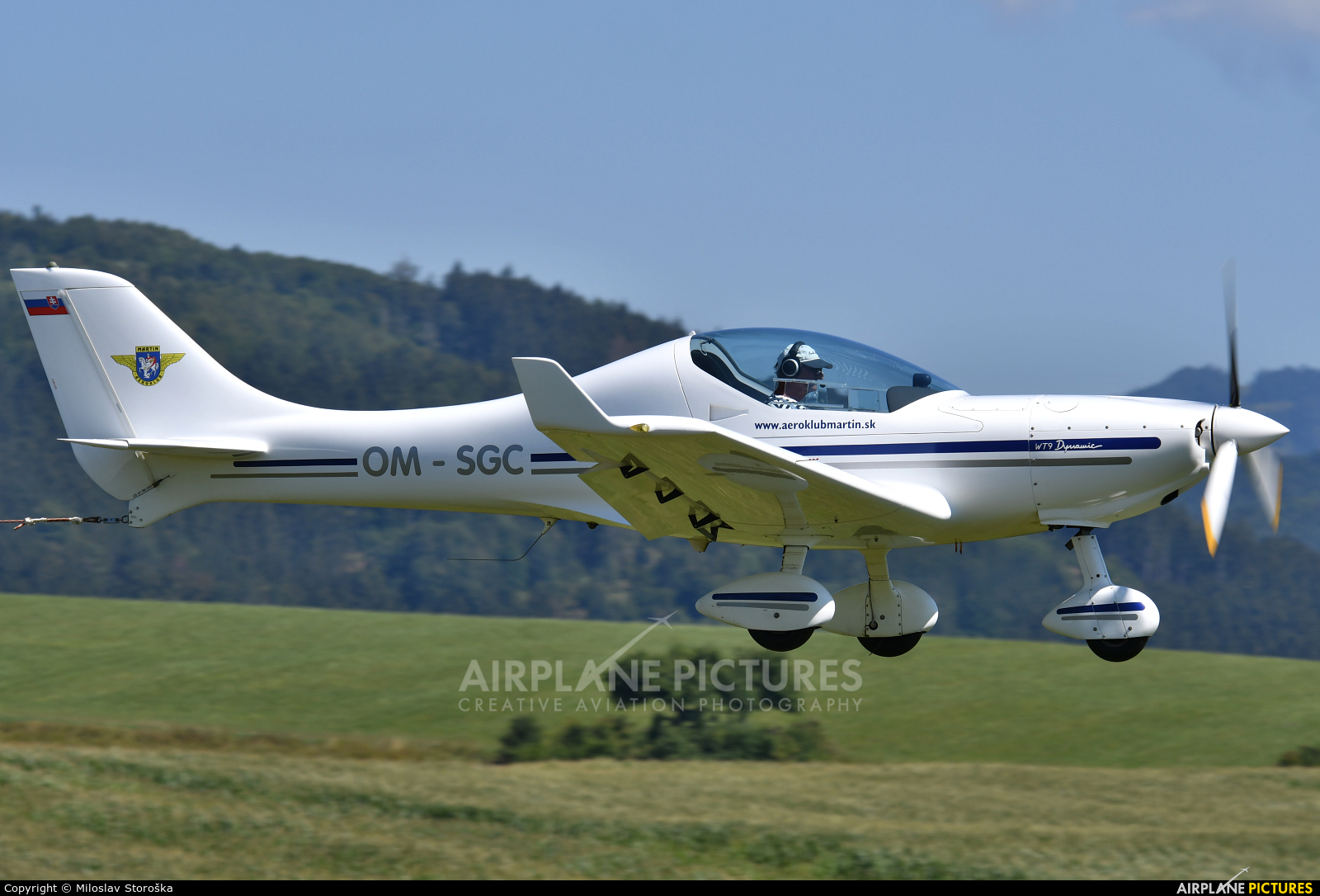 Aeroklub Martin OM-SGC aircraft at Martin-Tomčany