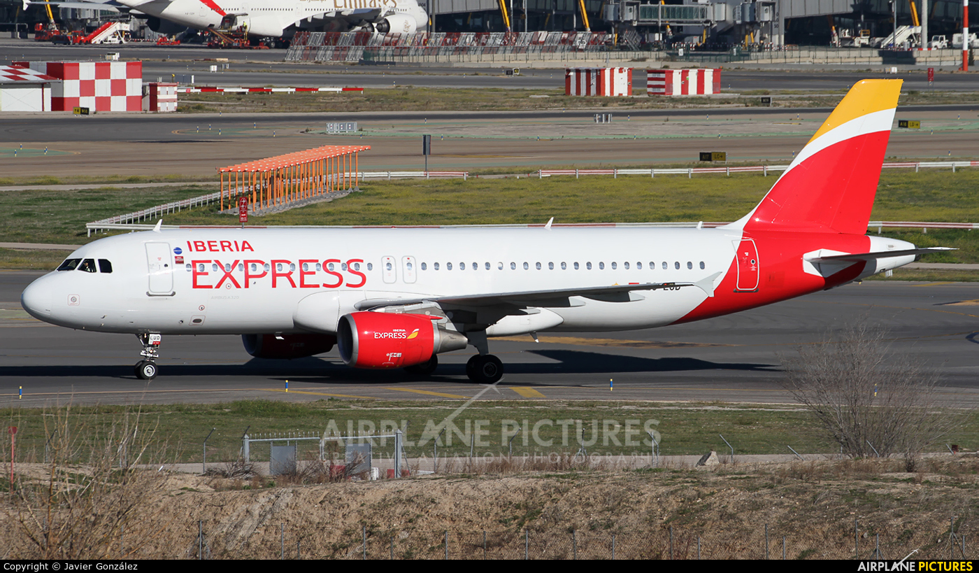Iberia Express EC-LUD aircraft at Madrid - Barajas