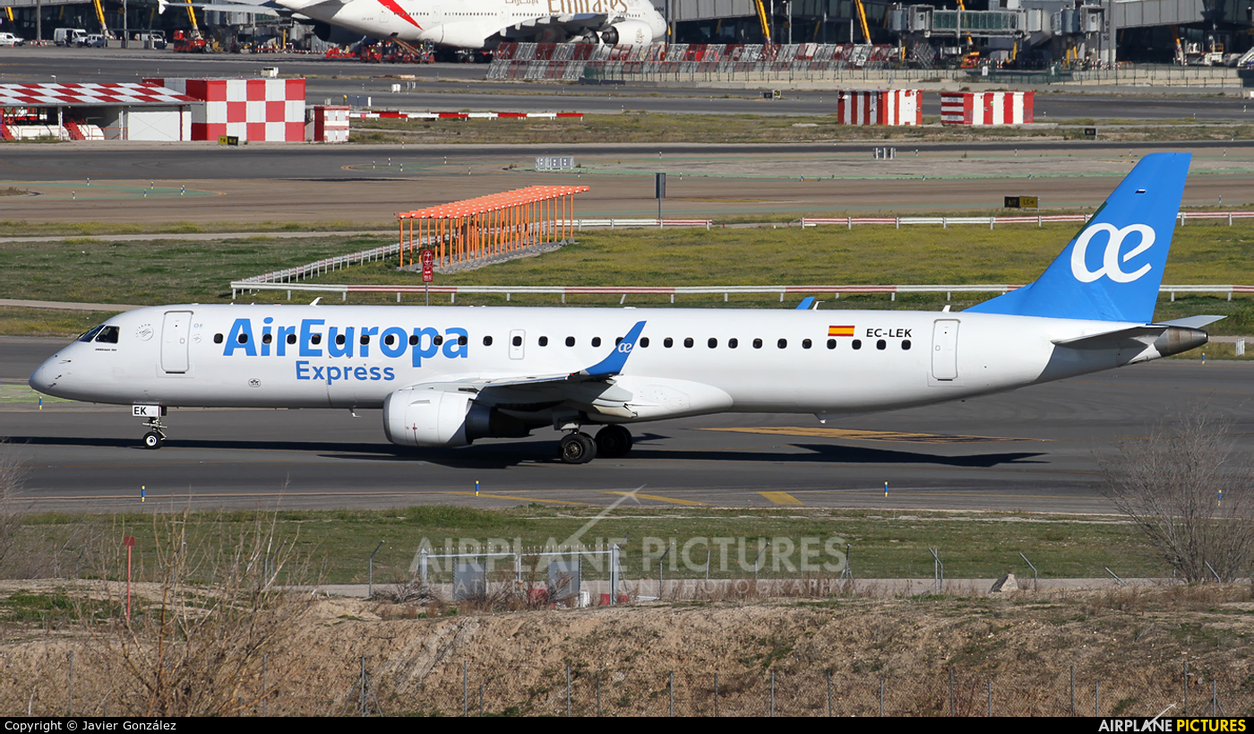 Air Europa Express EC-LEK aircraft at Madrid - Barajas