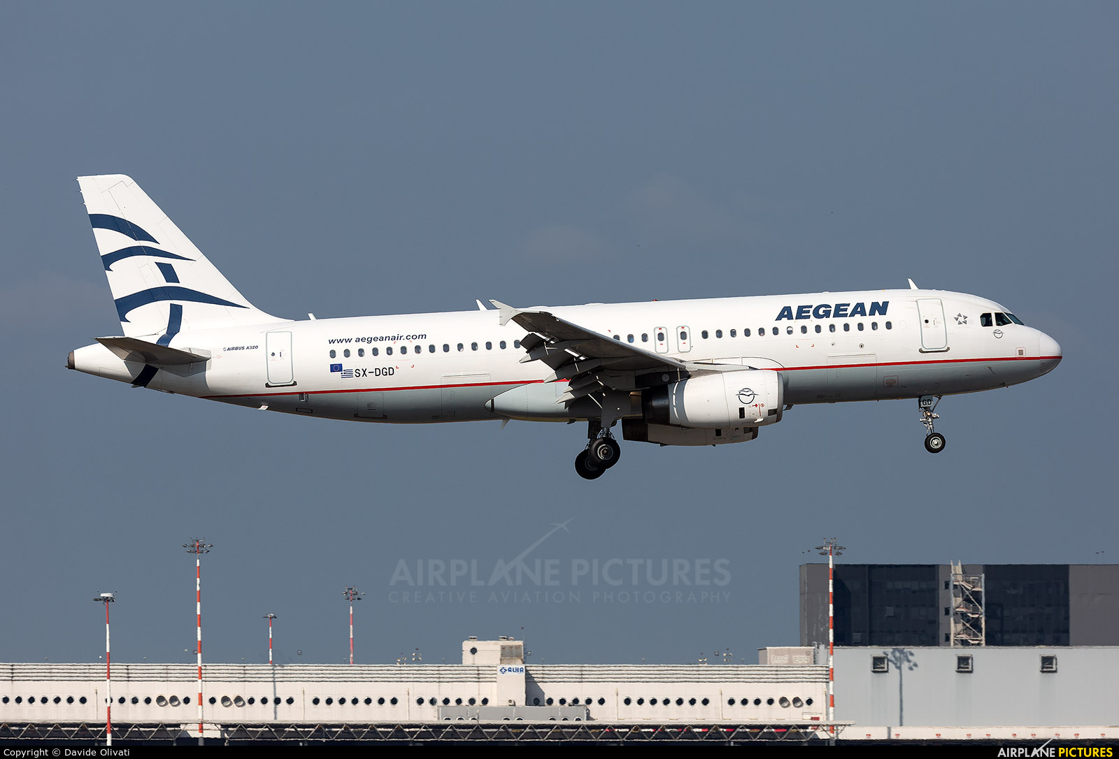 Aegean Airlines SX-DGD aircraft at Milan - Malpensa