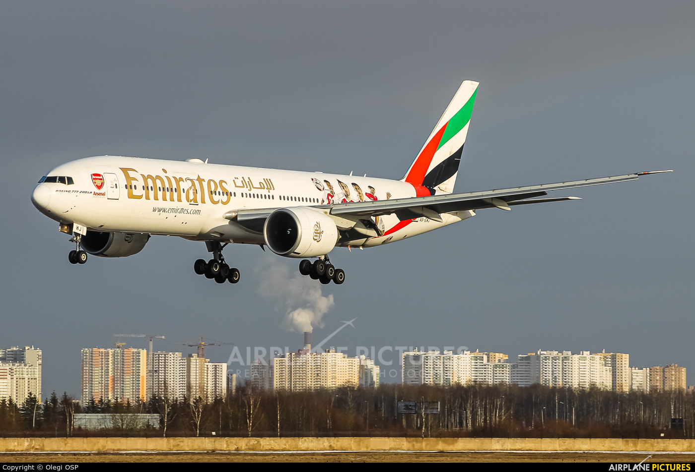 Emirates Airlines A6-EWJ aircraft at St. Petersburg - Pulkovo