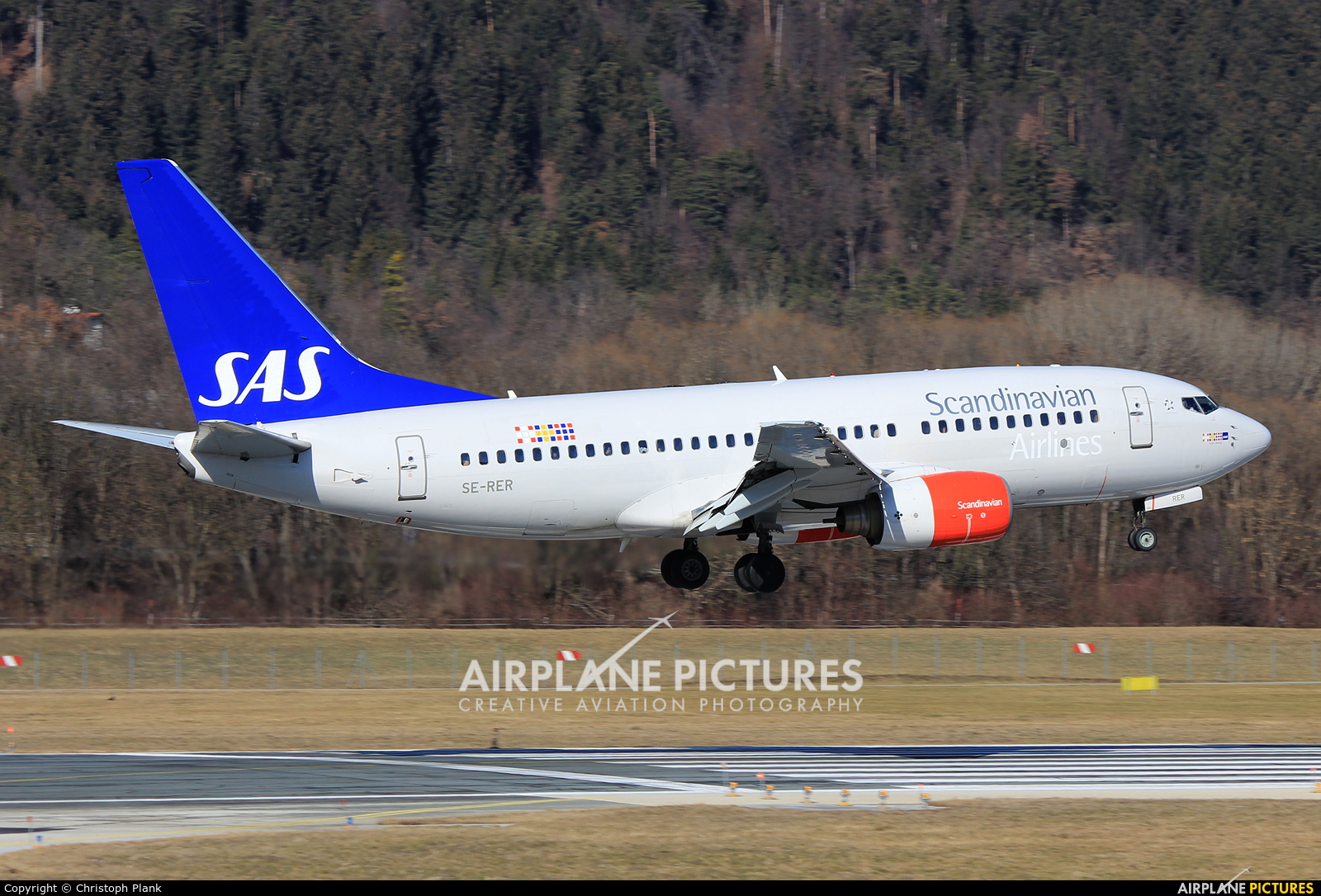 SAS - Scandinavian Airlines SE-RER aircraft at Innsbruck