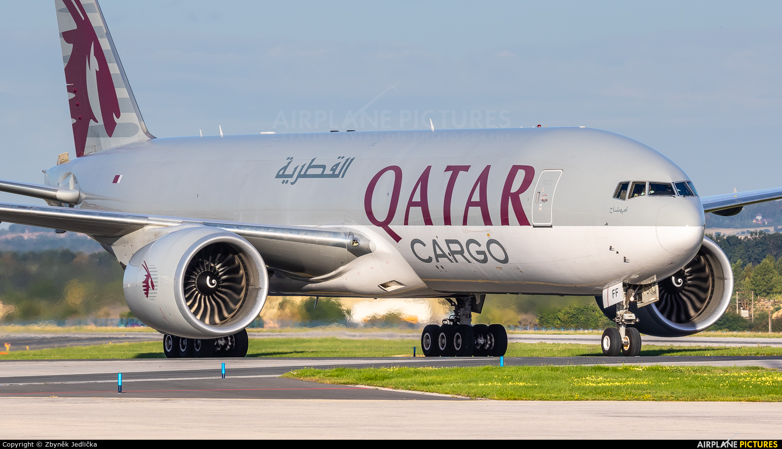 Qatar Airways Cargo A7-BFF aircraft at Prague - Václav Havel