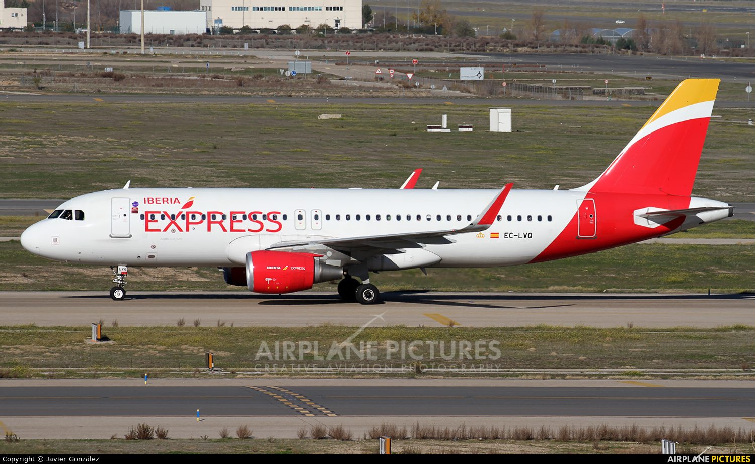 Iberia Express EC-LVQ aircraft at Madrid - Barajas