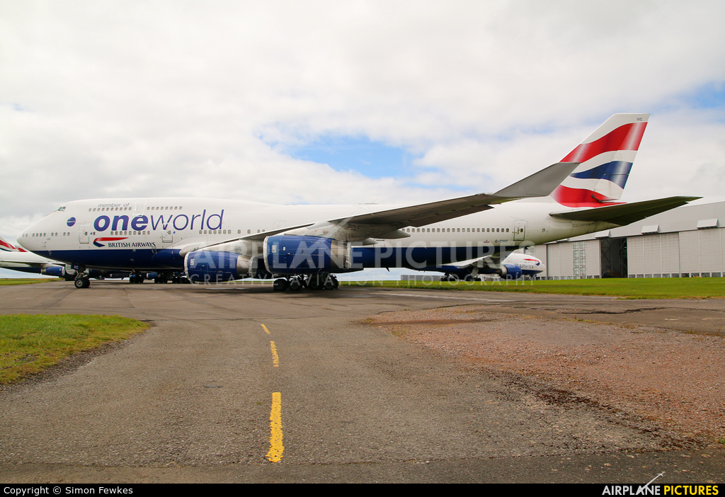 British Airways G-CIVC aircraft at Cardiff