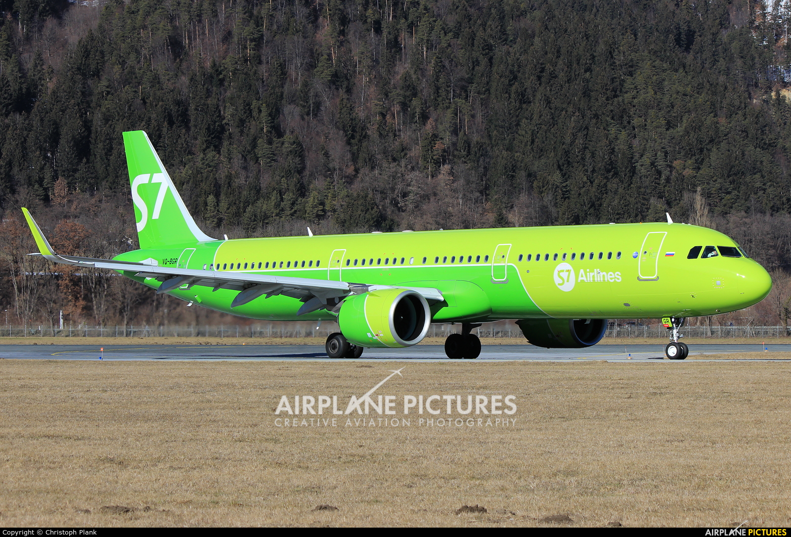 S7 Airlines VQ-BGR aircraft at Innsbruck