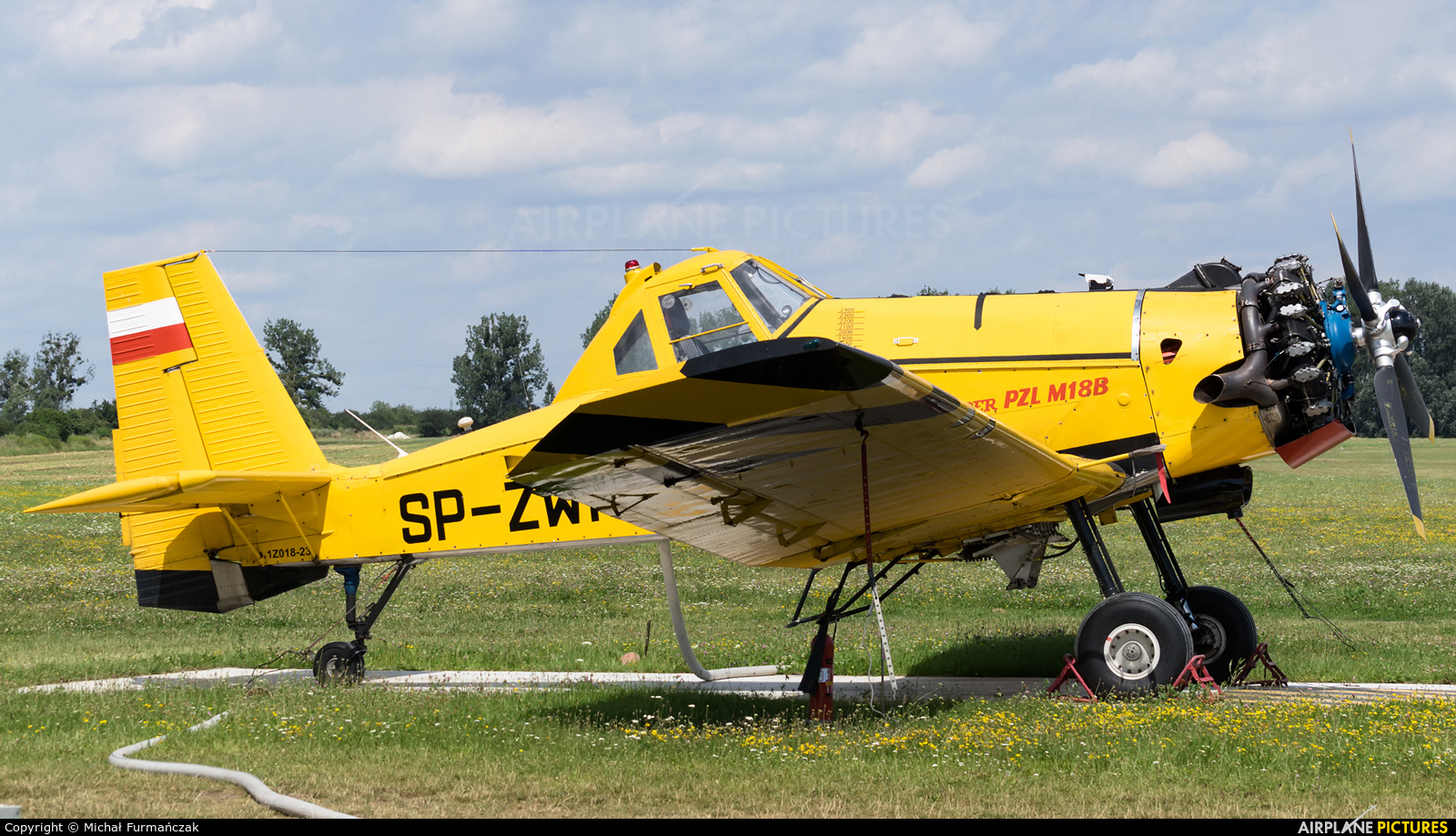 ZUA Mielec SP-ZWI aircraft at Wrocław - Szymanów