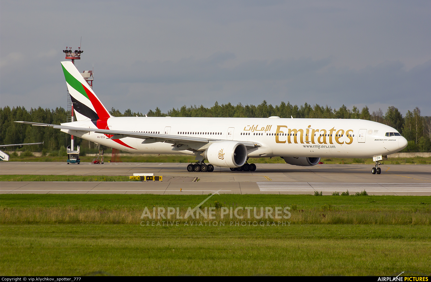 Emirates Airlines A6-ECH aircraft at Moscow - Domodedovo