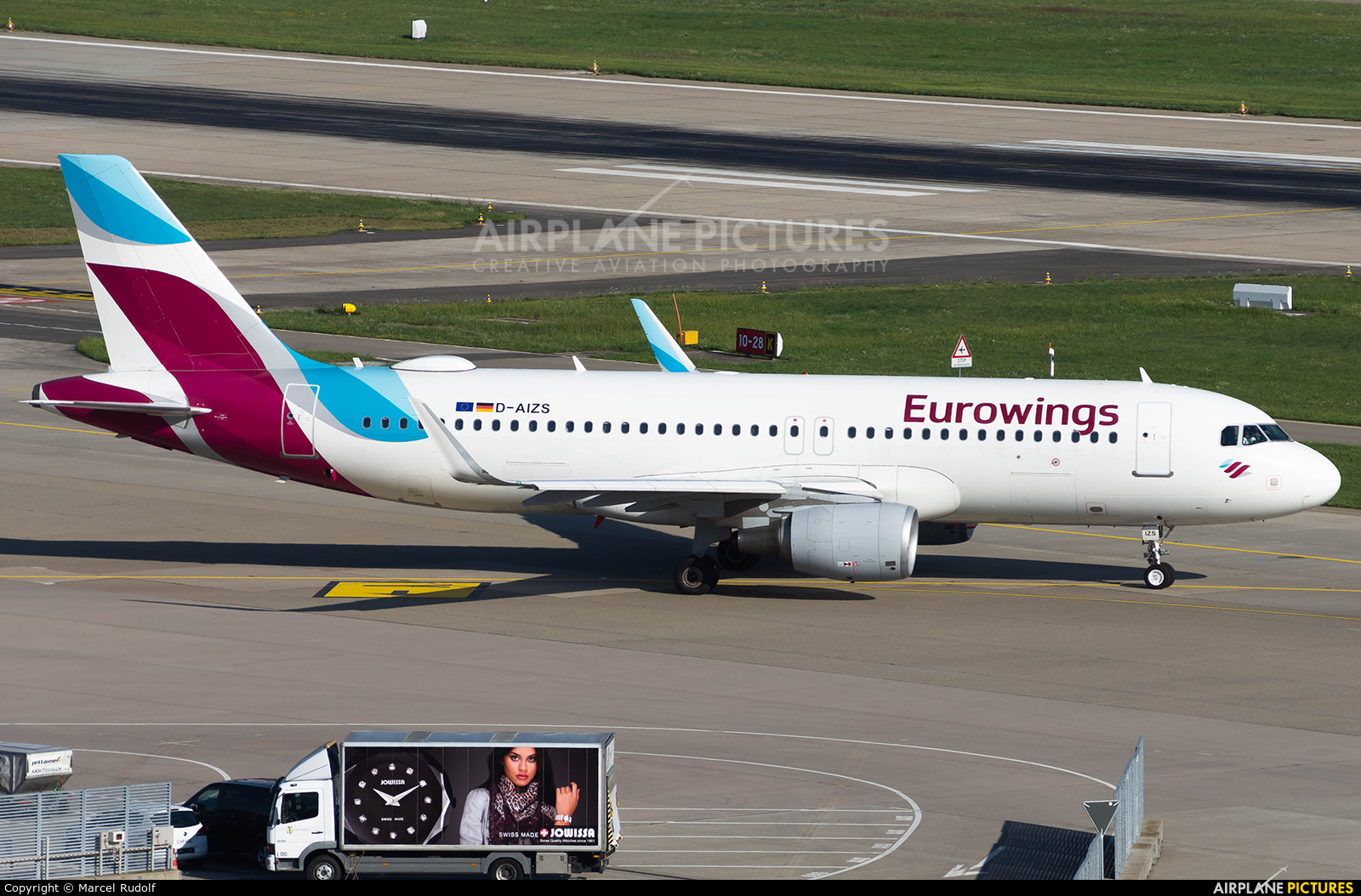 Eurowings D-AIZS aircraft at Zurich
