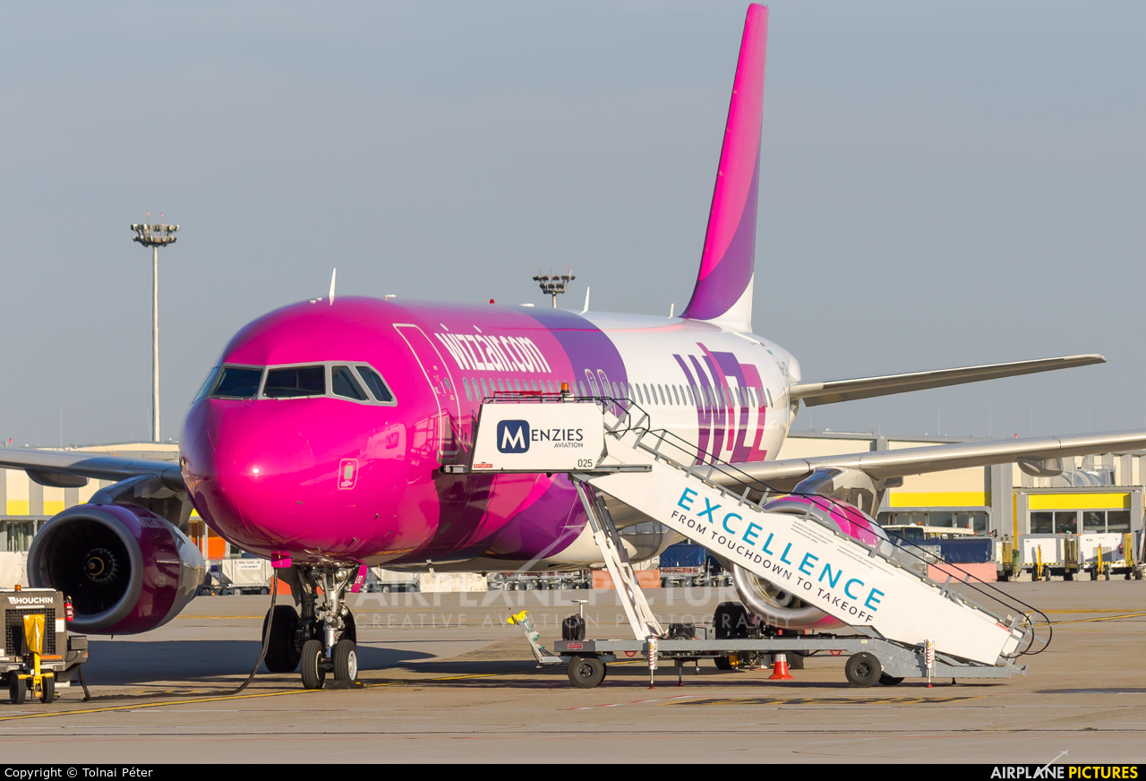 Wizz Air HA-LPZ aircraft at Budapest Ferenc Liszt International Airport
