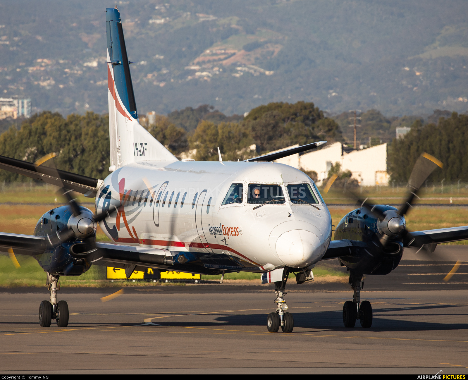 Regional Air Express (REX) VH-ZXF aircraft at Adelaide Intl, SA