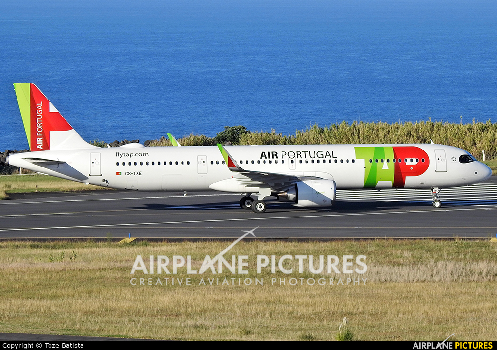 TAP Portugal CS-TXE aircraft at Azores - Ponta Delgada