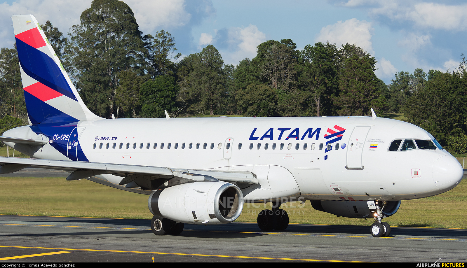 LATAM CC-CPE aircraft at Medellin - Jose Maria Cordova Intl