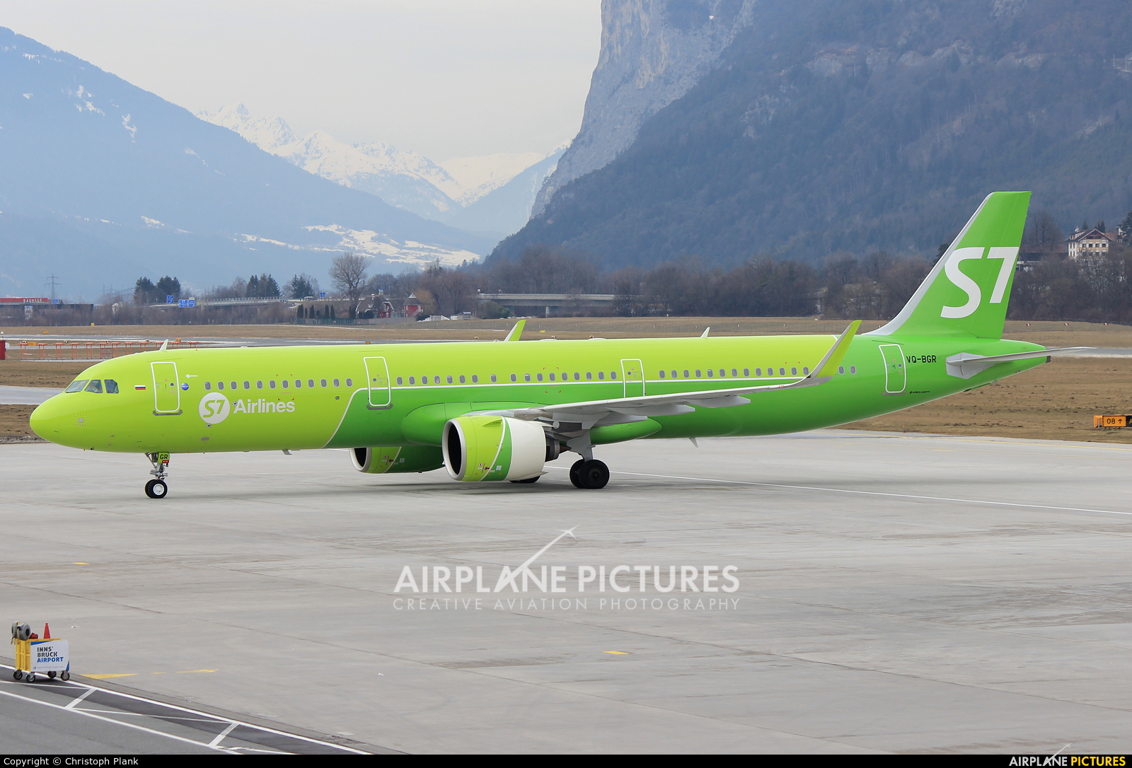 S7 Airlines VQ-BGR aircraft at Innsbruck