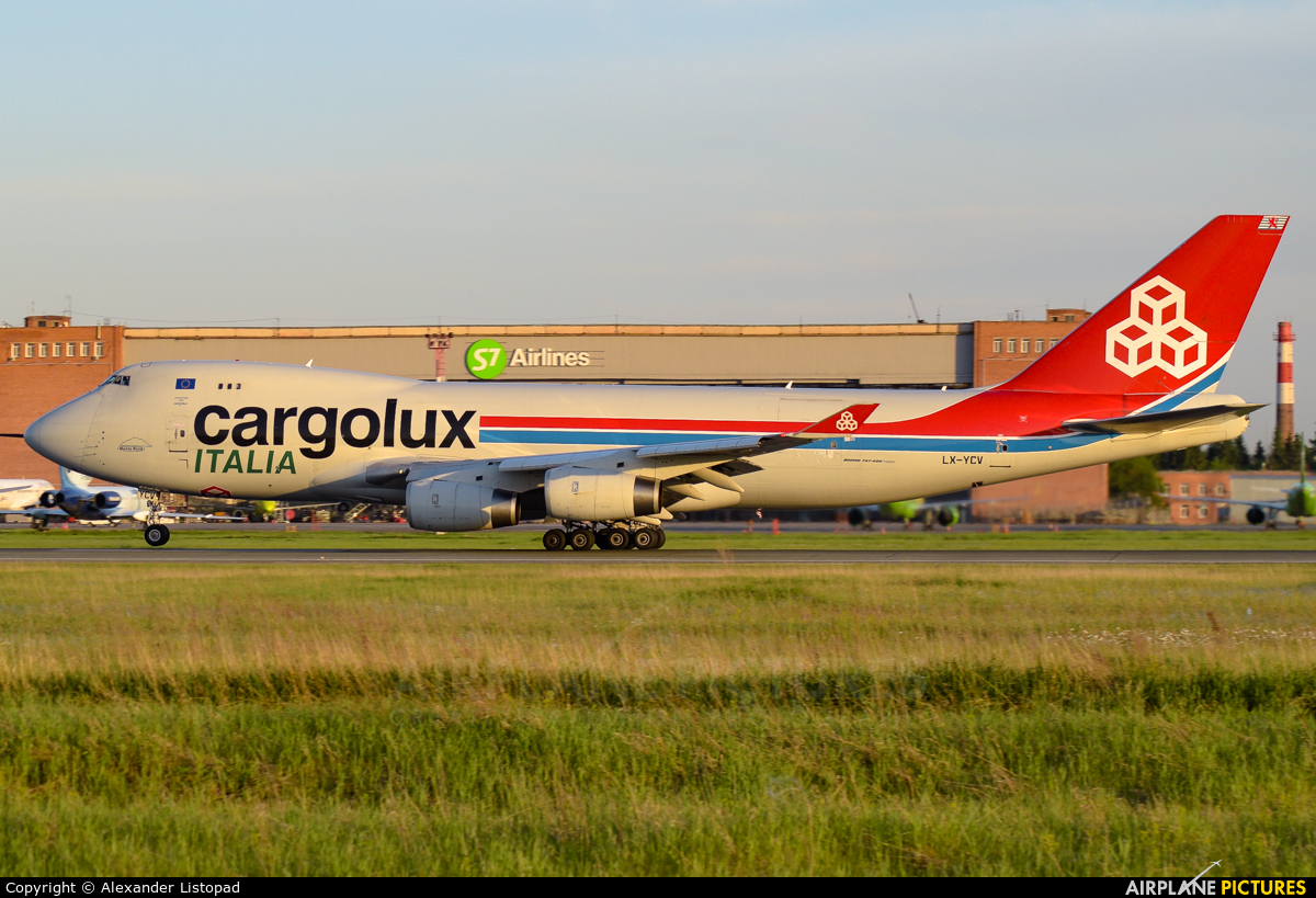 Cargolux Italia LX-YCV aircraft at Novosibirsk