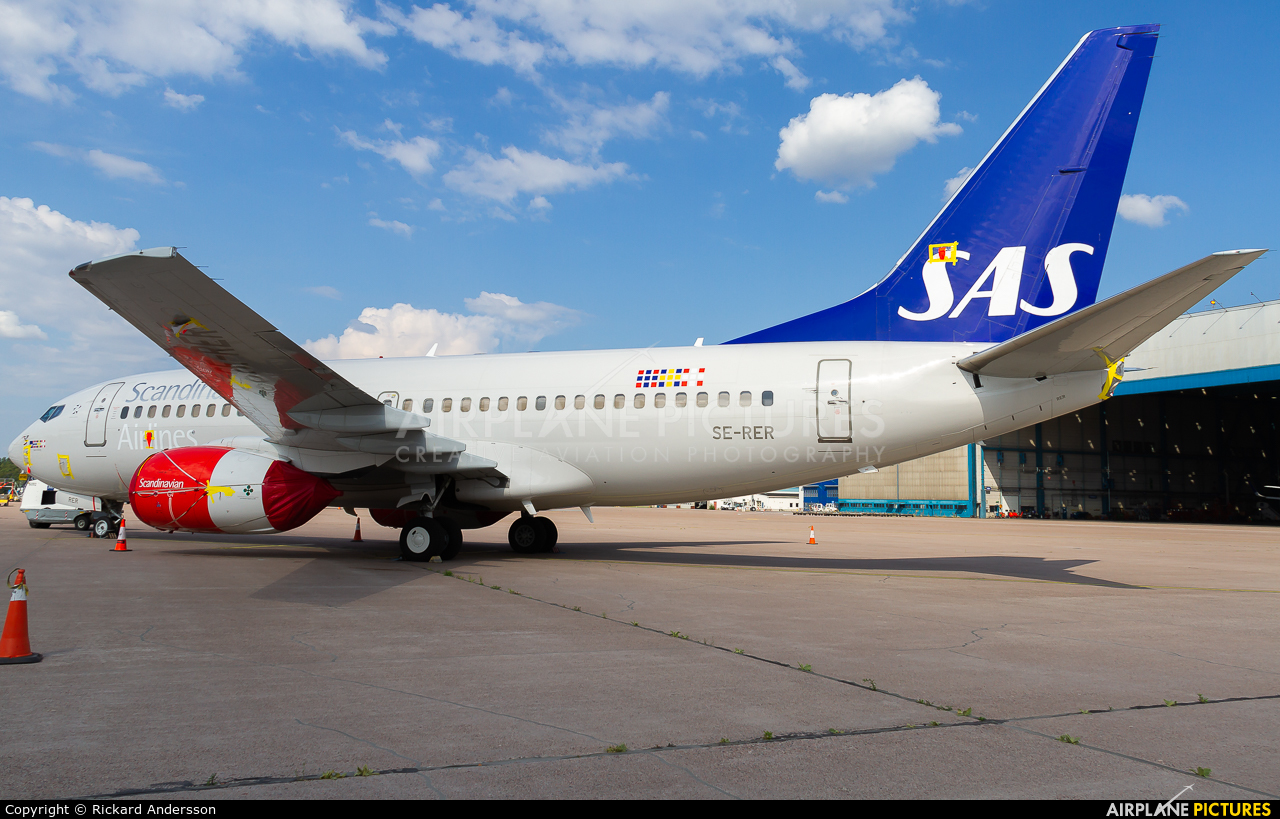 SAS - Scandinavian Airlines SE-RER aircraft at Stockholm - Arlanda