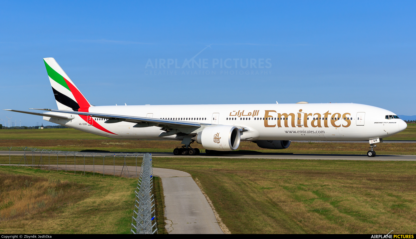 Emirates Airlines A6-EQM aircraft at Vienna - Schwechat