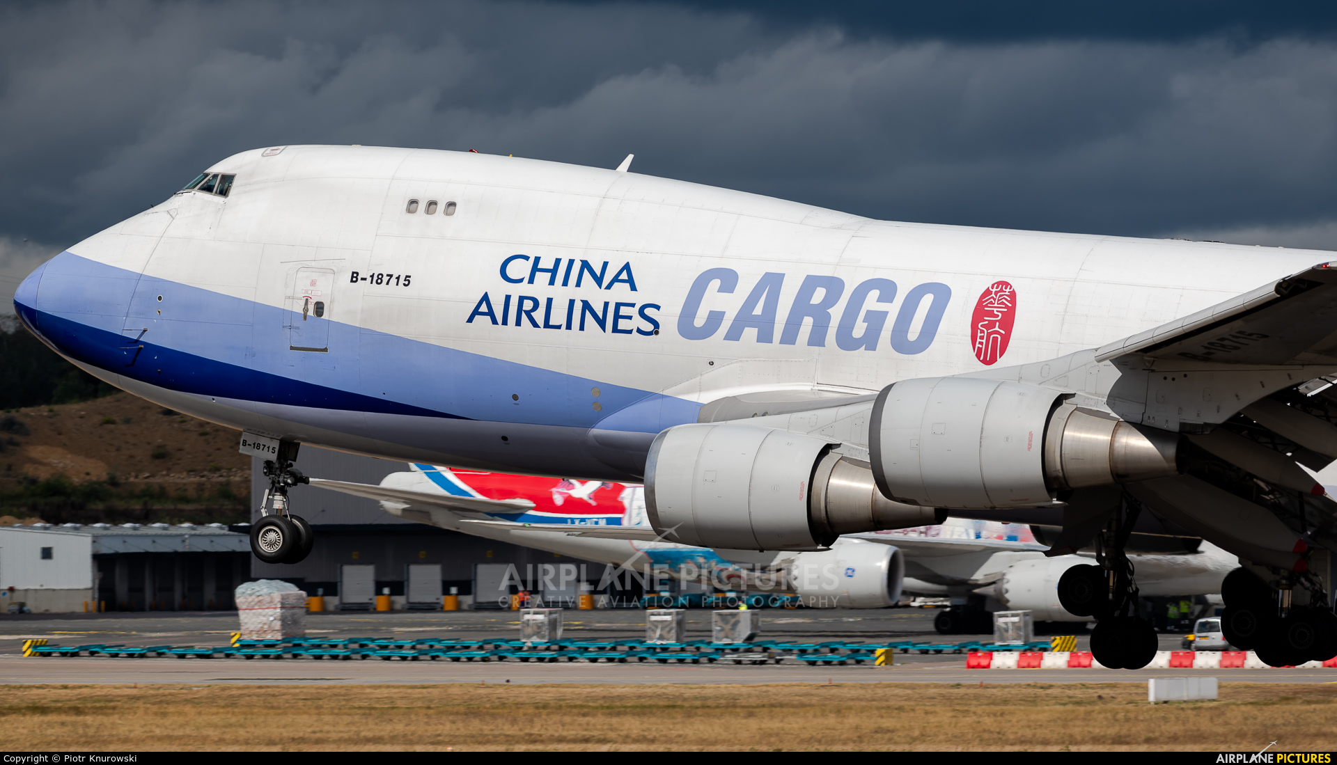 China Airlines Cargo B-18715 aircraft at Luxembourg - Findel